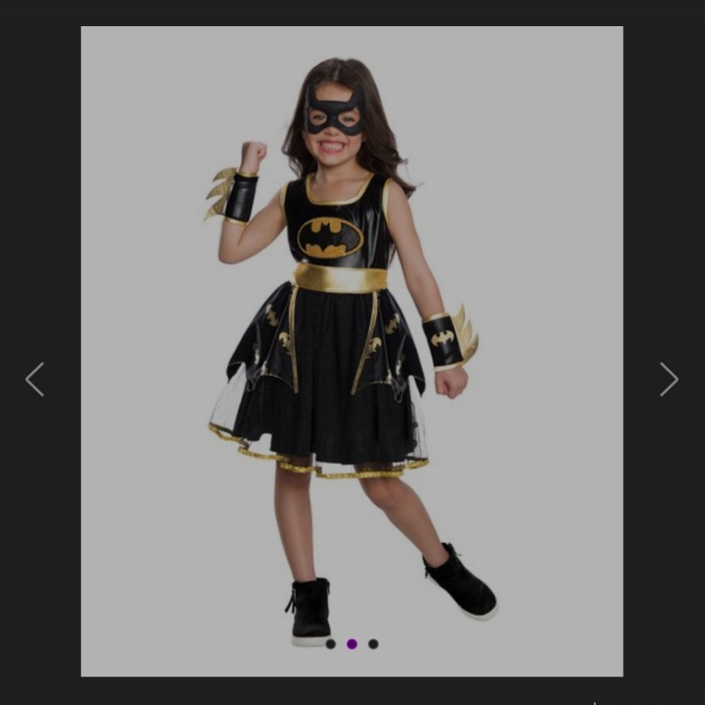 DC Bat Girl Tulle dress Costume by Rubies nwt